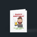 Tarjeta Beart Man Beast Funny Birthday Card<br><div class="desc">🎂 Feliz Cumpleaños, Eres Un Hombre Con Sexo De Cabeza. 🎂 Esta carta celebra el escarpado encanto de una leyenda barbuda. Nuestro diseño caprichoso presenta una combinación masculina de barba, biceps y un brillo en los ojos. Ya sea que el receptor sea un leñador, un hipster, o simplemente aprecie una...</div>
