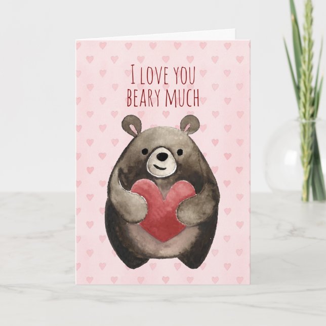 Tarjeta Beary Many Love (Anverso)