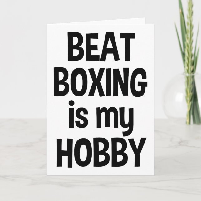 Tarjeta Beat Boxing Es Mi Hob2  (Anverso)
