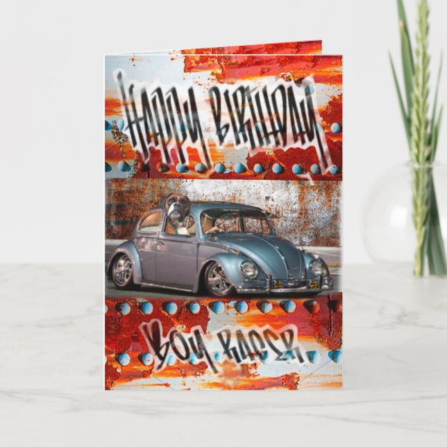 Tarjeta Beatle de cartas de cumpleaños (Anverso)