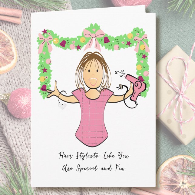 Tarjeta Beautician Cartoon Funny Thank You from Customer (Subido por el creador)