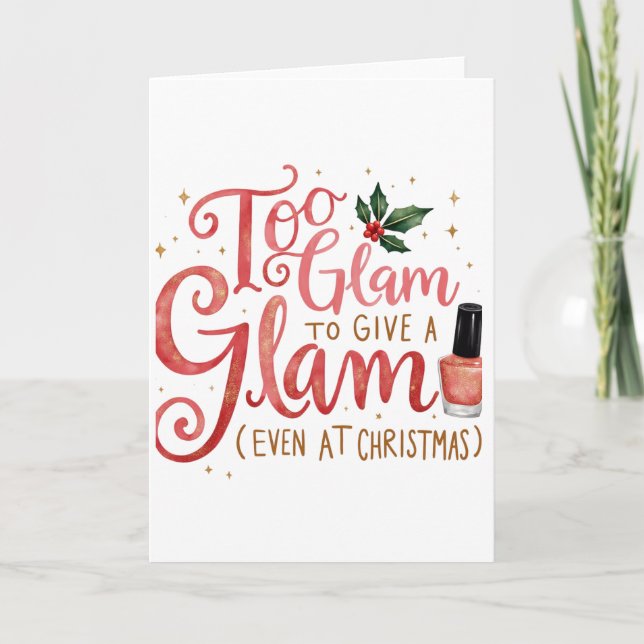 Tarjeta Beautiful Card for those glam relatives (Anverso)