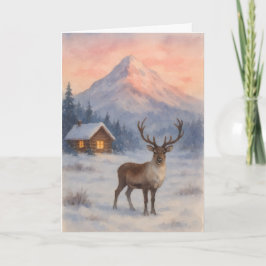 Tarjeta Beautiful landscape Xmas card