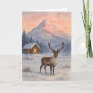 Tarjeta Beautiful landscape Xmas card