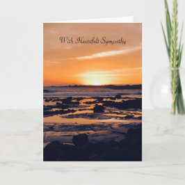 Tarjeta Beautiful Sunset Sympathy Card