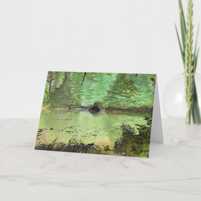 Tarjeta Beaver Lodge II: Estanque Forestal transformado di (Anverso)