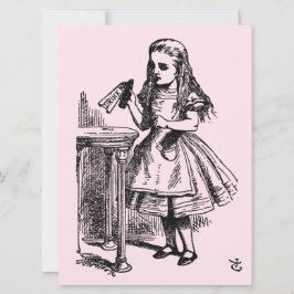 Tarjeta Beba (Alicia en el país de las maravillas)