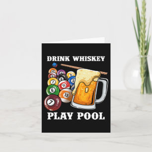 Tarjeta Beba el billar de Whiskey Play I Funny Whisky Bill