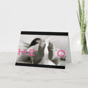 Tarjeta ¡bebé agradable!