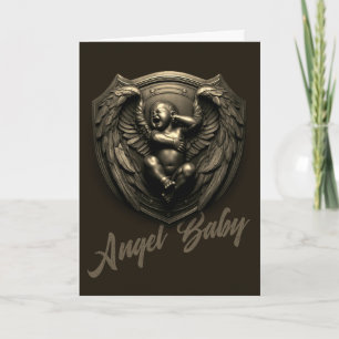 Tarjeta Bebé Ángel Oscuro