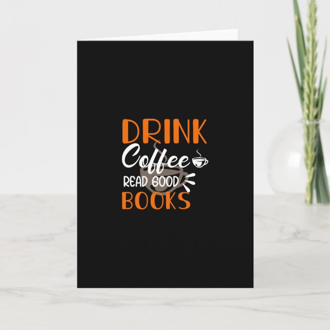 Tarjeta Bebe Café Leer Buenos Libros (Anverso)
