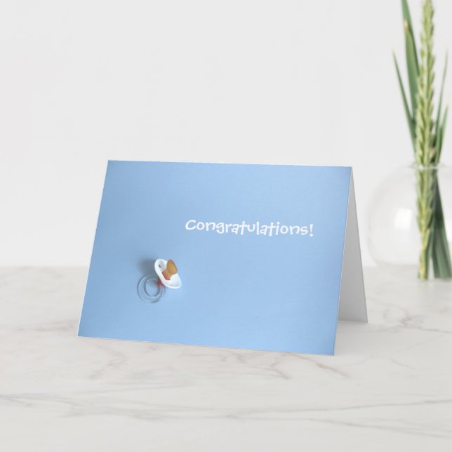 Tarjeta Bebé Congrats (Anverso)