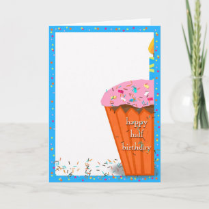 Tarjeta Bebé de medio cumpleaños