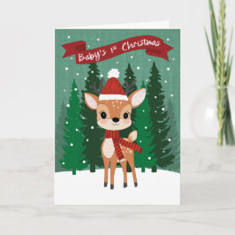 Tarjeta Bebé de Navidad 1er Navidad