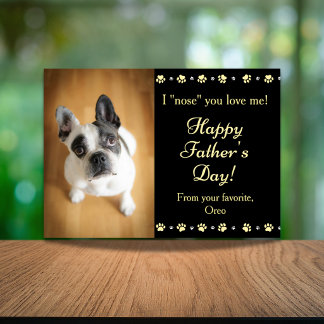Tarjeta Bebé de Pelaje Adorable Feliz Día del Padre de par
