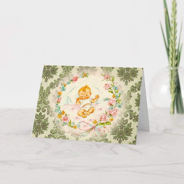 Tarjeta Bebé del Victorian (Anverso)