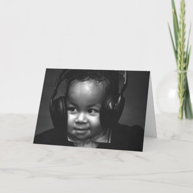 Tarjeta Bebé DJ (Anverso)