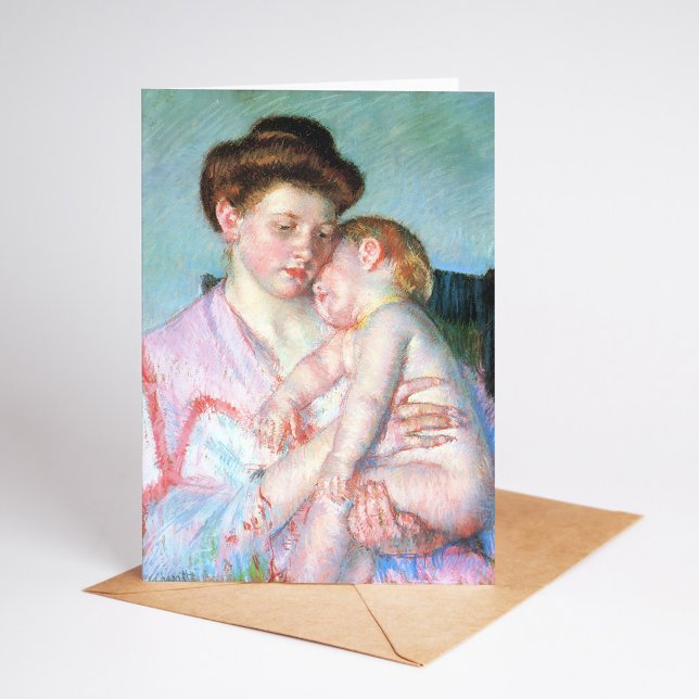 Tarjeta Bebé dormido | Mary Cassatt (Subido por el creador)