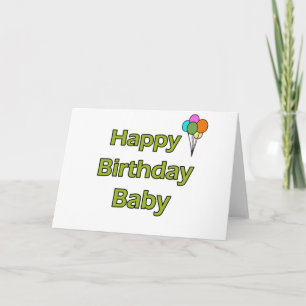 Tarjeta Bebé feliz cumpleaños