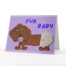 Bebé Fur Dachshund Cachorro