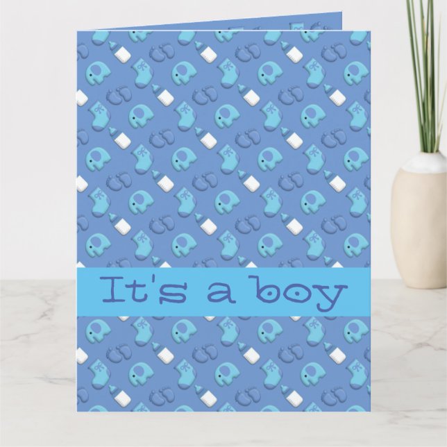 Tarjeta bébé garçon (Anverso)