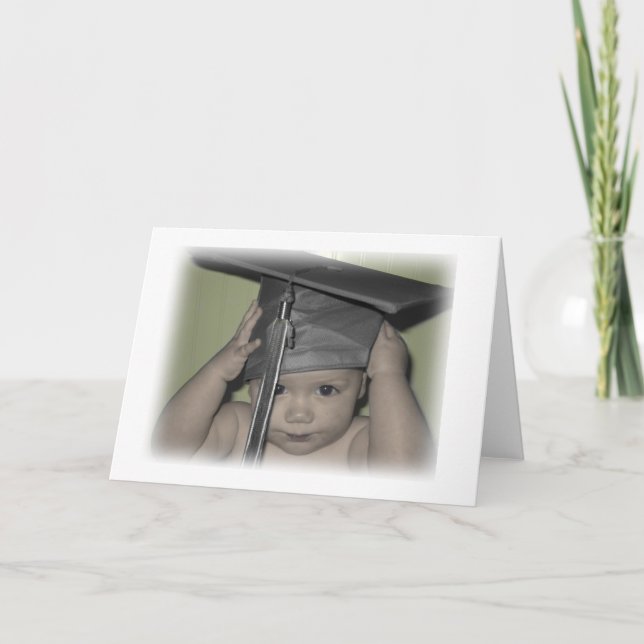 Tarjeta ¡bebé graduado! (Anverso)
