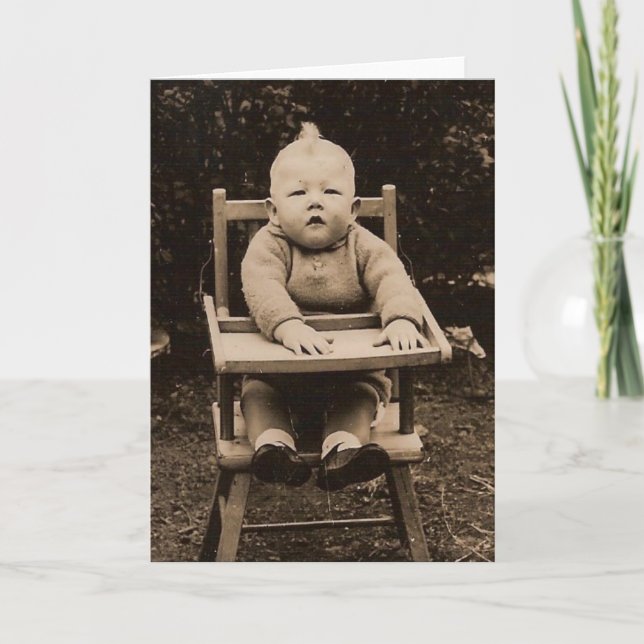 Tarjeta Bebé lindo (Anverso)