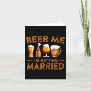 Tarjeta Bebe Me Estoy Casando Con Una Novia Graciosa.