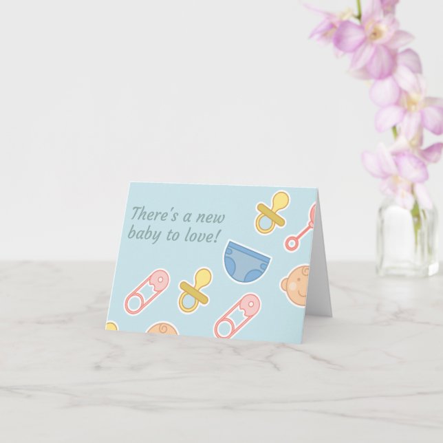 Tarjeta Bebé nuevo (Orquídea)