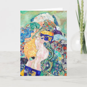 Tarjeta Bebé por Gustav Klimt Pintura de arte