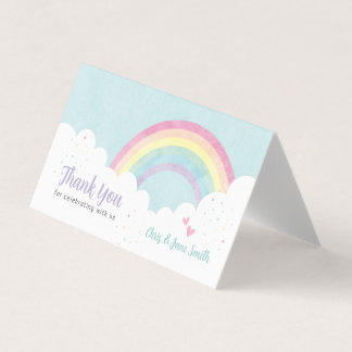 Tarjeta Bebé Rasplante Pastel Arcoiris