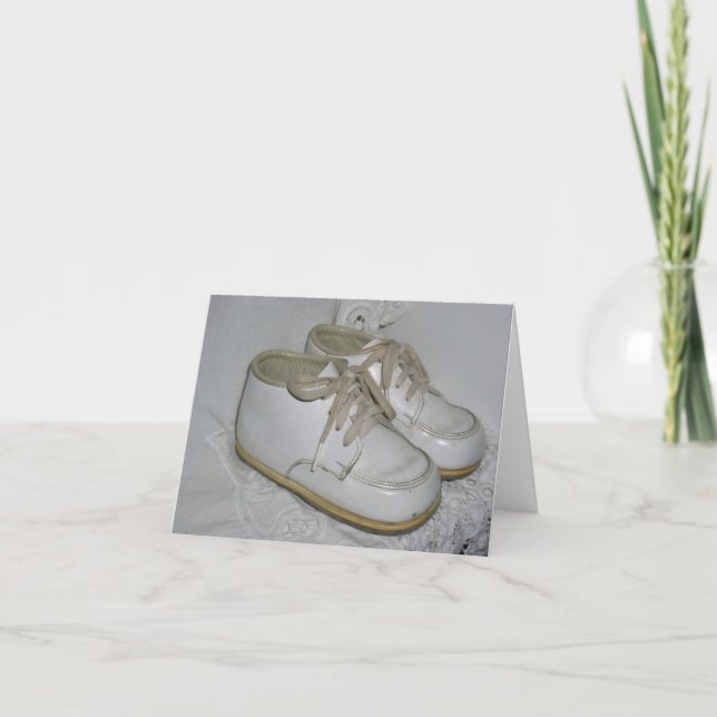 Tarjeta Bebé ventilado Zapatos Notecard (Anverso)