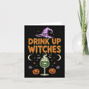 Tarjeta Beber brujas Gorra morado Halloween Halloween Hall