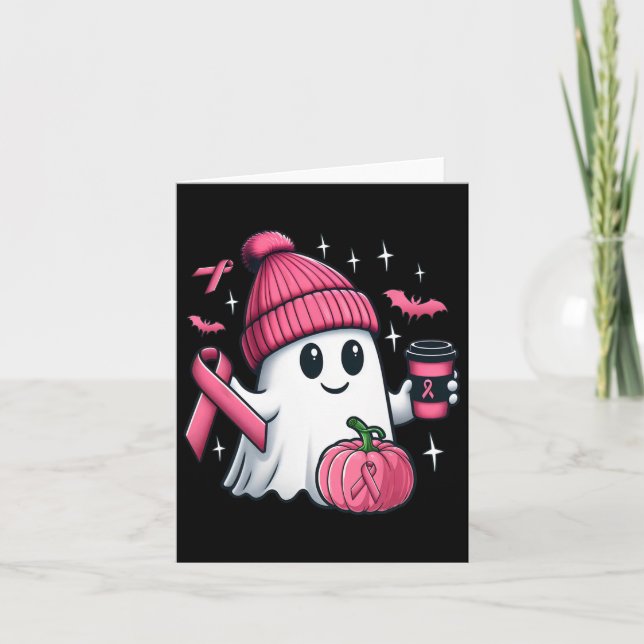 Tarjeta Beber café dulce Fantasma Fantasma Halloween (Anverso)