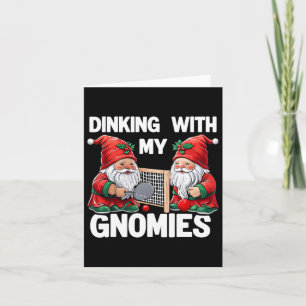 Tarjeta Beber con mi gnomo Picklell Gnome de Navidad P