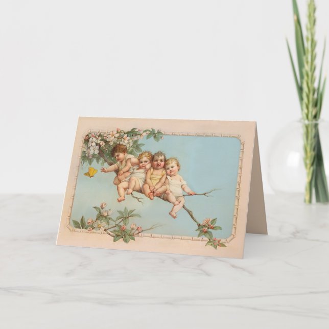 Tarjeta Bebés de árbol superior (Anverso)