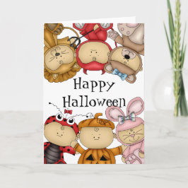 Tarjeta Bebés felices Halloween