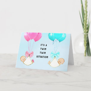 Tarjeta Bebés gemelos