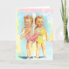 Tarjeta Bebés lindos ventilatorios