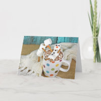 Bebida de chocolate caliente con nevados