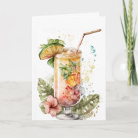 Bebida de cumpleaños tropical
