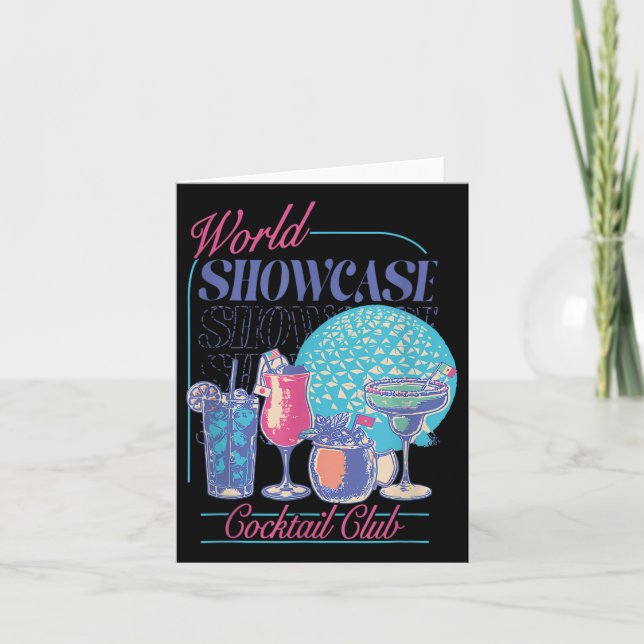 Tarjeta Bebida Epcot World Showcase Tail Club Beber T (Anverso)