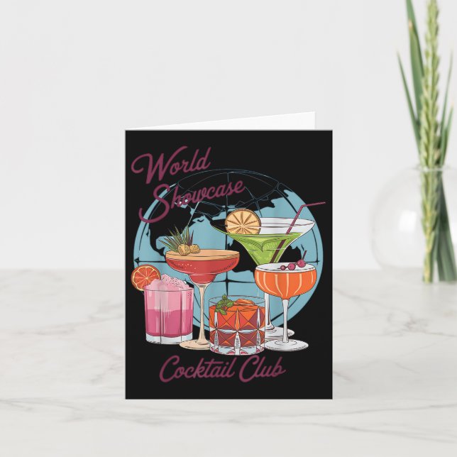 Tarjeta Bebida Epcot World Showcase Tail Club Beber T (Anverso)