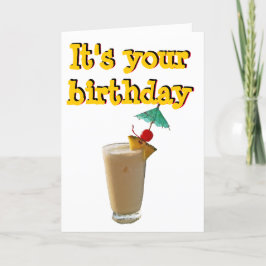 Tarjeta Bebidas de paraguas
