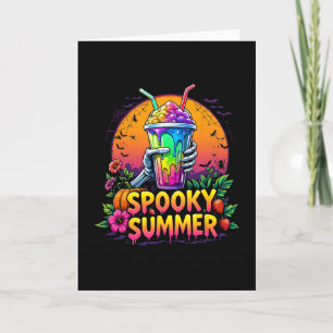 Tarjeta Bebidas Divertidas de Verano Espeluznantes Vibraci