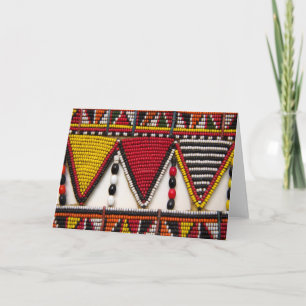 Tarjeta Bebidas tribales masái