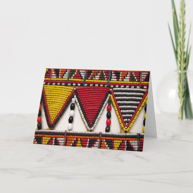 Tarjeta Bebidas tribales masái (Anverso)