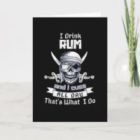 Bebo ron bandera de cráneo de pirata Jolly Roger D