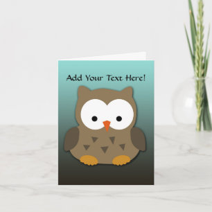 Tarjeta Bechuza Cute Personalizada