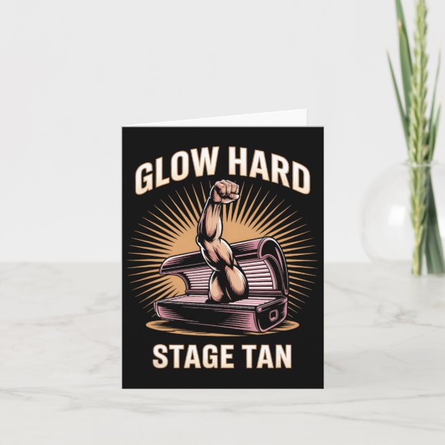 Tarjeta Bed de entrenamiento Glow Hard Competitors Fitness (Anverso)